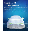 Portable soft stretch OEM waterproof plastic car cover